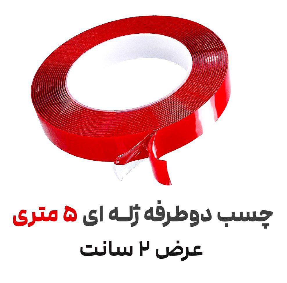 چسب دوطرفه بیرنگ ژله ای عرض دوسانت نانو