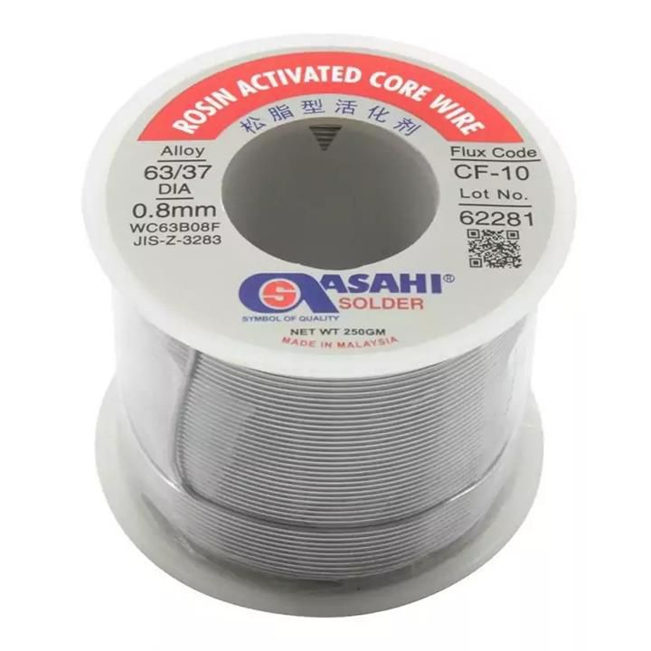 سیم لحیم 250 گرمی آساهی 0.8mm
