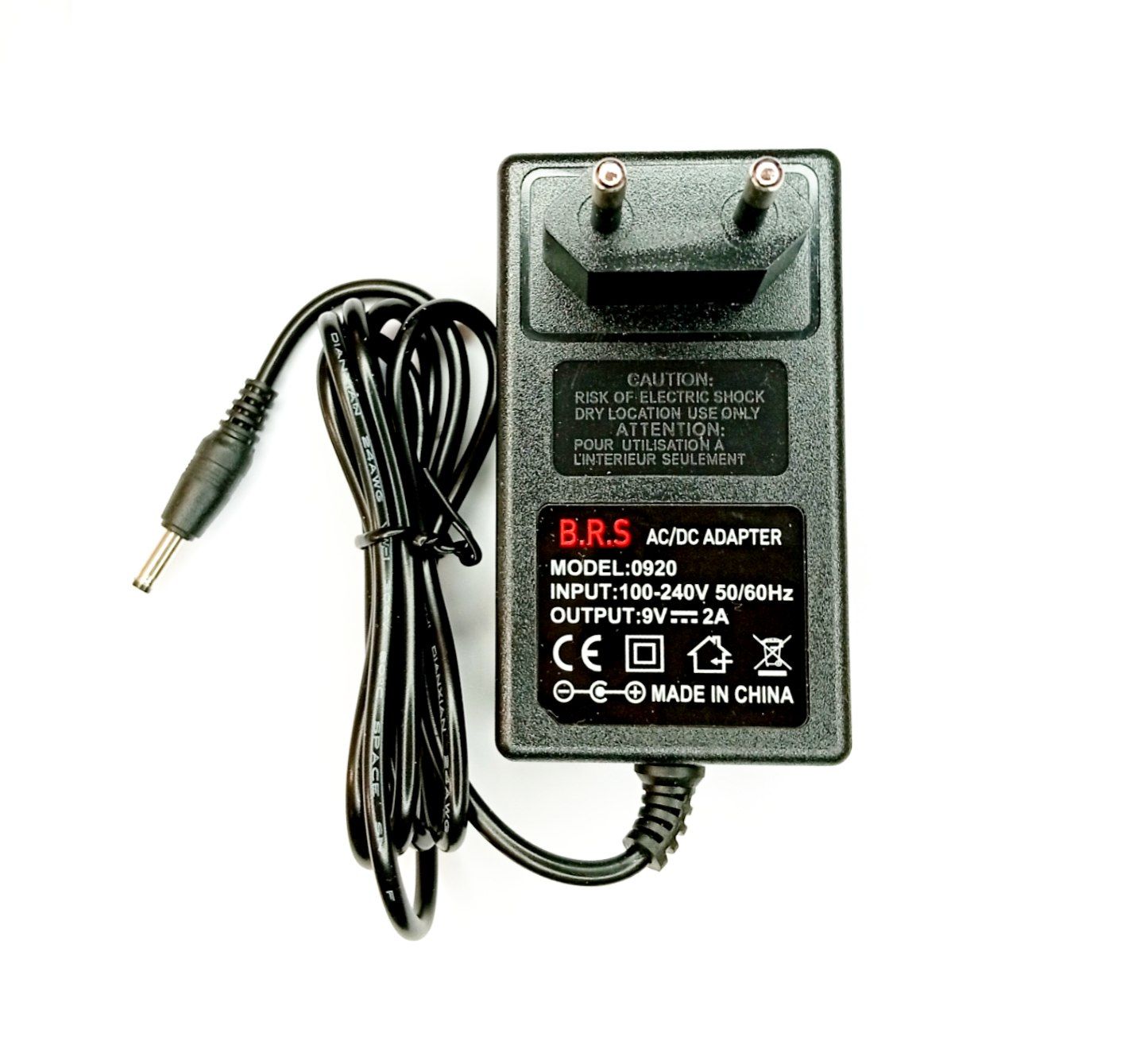 شارژر 9 ولت 2 آمپر S90 برند B.R.S