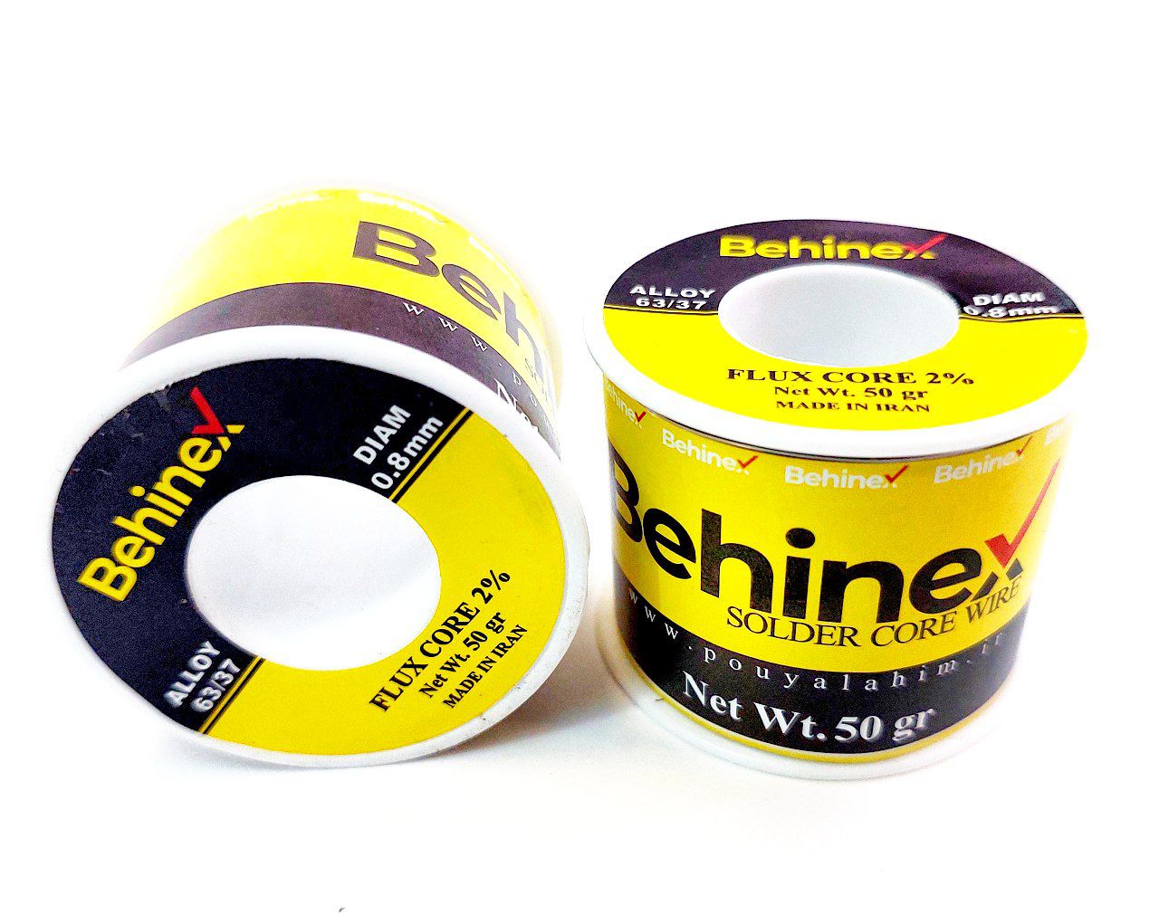 سیم لحیم 50 گرمی  بهینکس 0.8mm